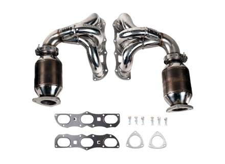 Fabspeed RENNKRAFT Modular Headers With HJS Catalytic Converters. Porsche 991 Carrera (2012-2016) - 99111341102, 99111341104, 99111341202, 91111341204 - FS.POR.991.MH.SCCB, FS.POR.991.MH.SC